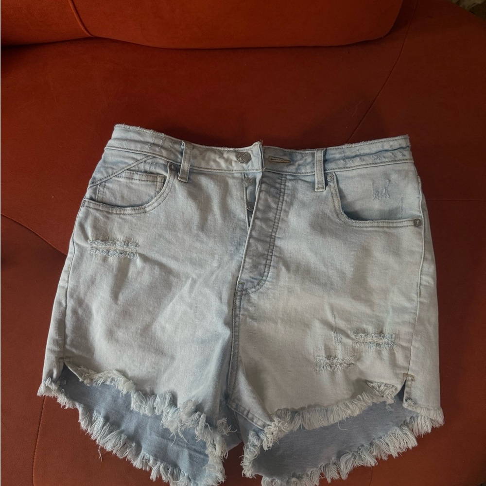 Light Blue Denim Shorts